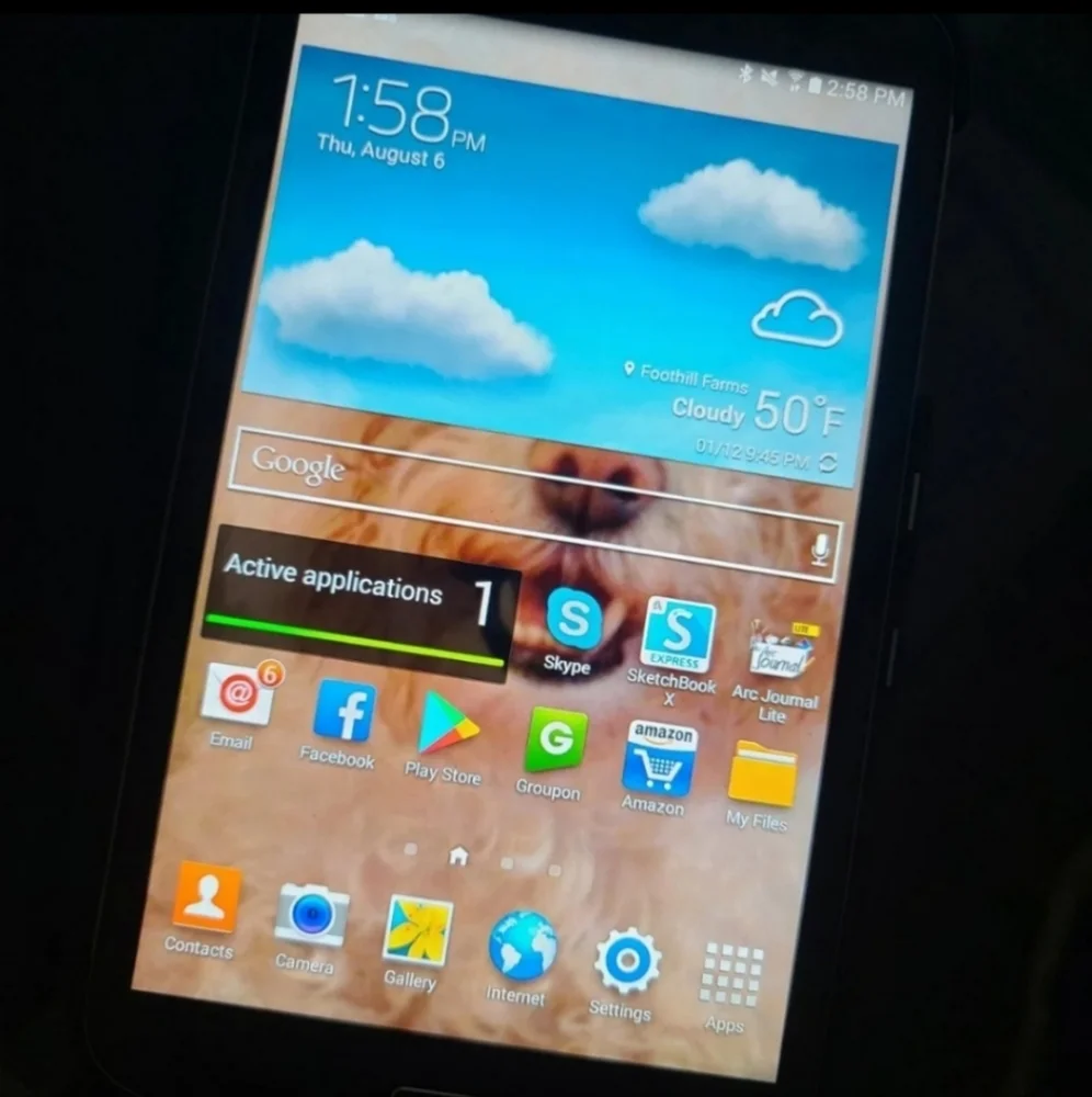 Samsung Galaxy Tab 3 8.0 black with case